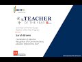 Teacher of the year webinar 1 overview of the teacher of the year process
