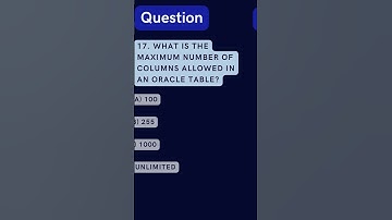Oracle DBA Quiz - 17: Database Objects  #oracledbaonlinetraining #oracledba #viral