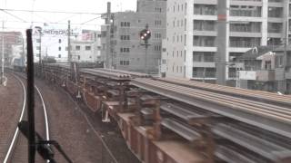 JR貨物 EF210-164 貨物列車(950レ チキ5500=レール運搬車)名古屋－枇杷島