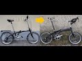 How to turn your folding bike into a folding race bike with Carbon Parts at 9,4 kg!