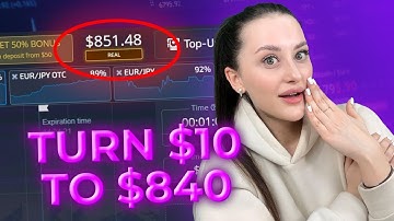 TURN $10 TO $840 | STRATEGY FOR BEGINNERS ON POCKET OPTION