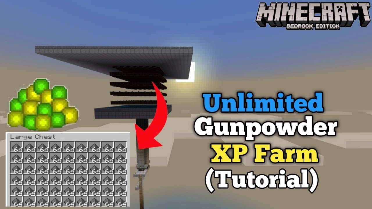 1.18 CREEPER XP FARM Tutorial l Minecraft Bedrock l 1 (MCPE/PS4/Xbox/Nintendo Switch) YouTube