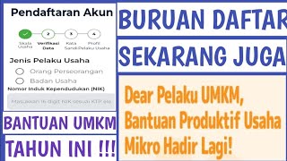 Cara Daftar Umkm Online | Bantuan Umkm