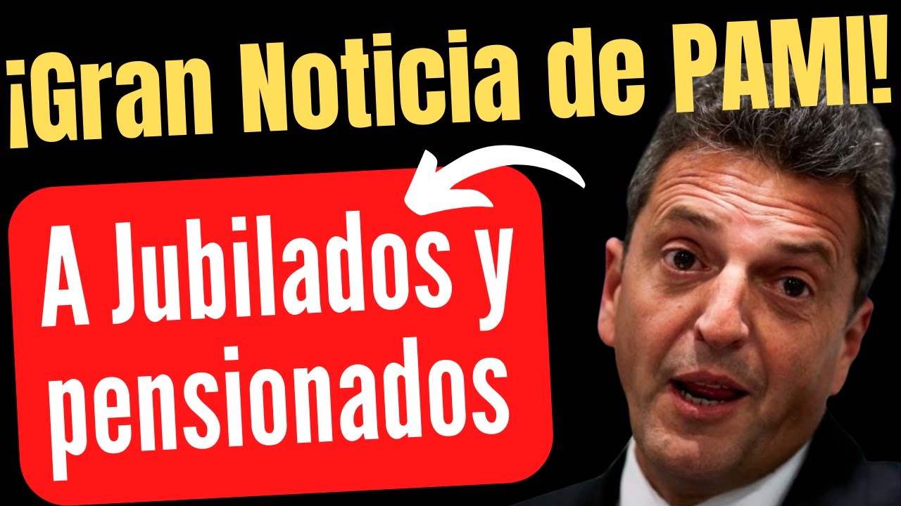 ULTIMA HORA ️PAMI aumenta un exclusivo beneficio para JUBILADOS Y ...