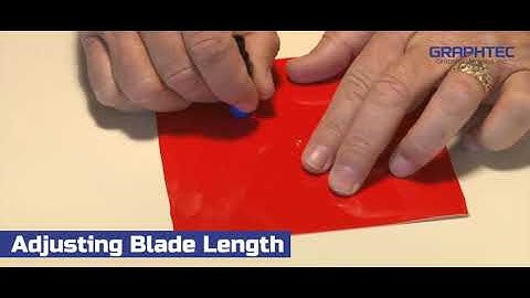 Graphtec FC8600 Series- How to Test & Adjust the Blade Length