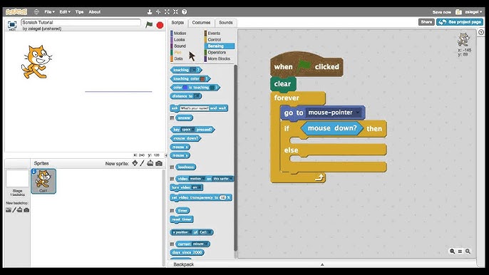 Set Color Block: Programming in Scratch 2.0 