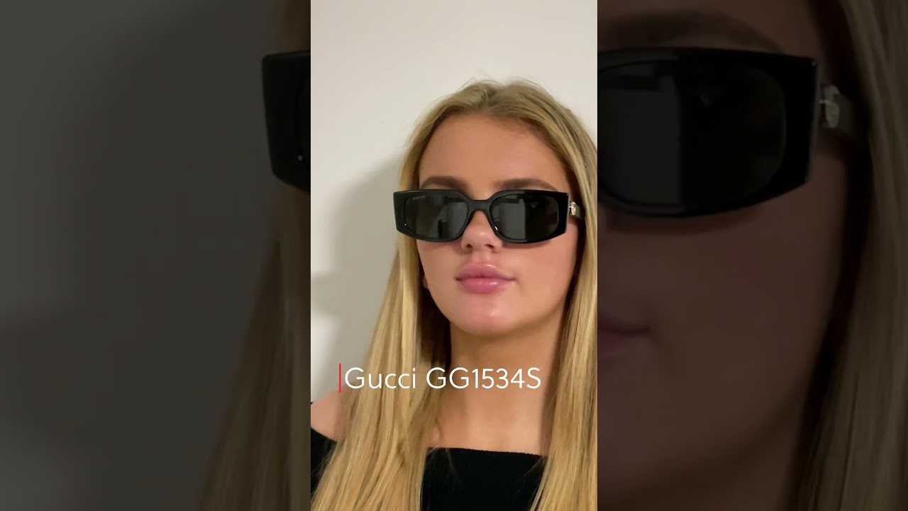 GUCCI GG1534S 001 55X18 - YouTube