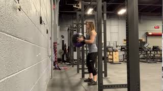 Medicine ball chest throw