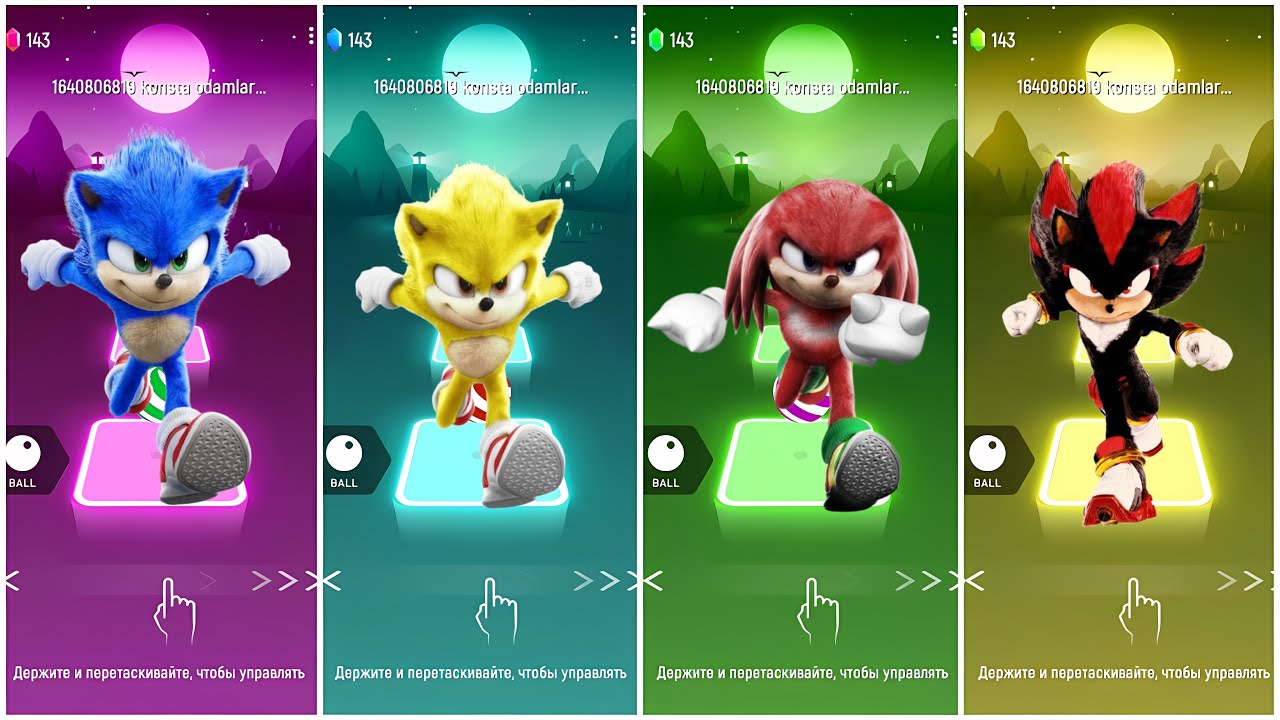 Sonic the hedgehog coffin dance TILES HOP EDM RUSH🔥