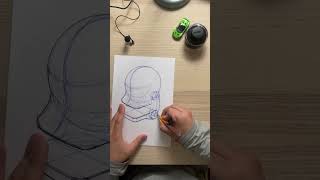 Creating a Futuristic Robot Helmet Sketch