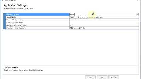 Transfer barcodes from CS3000/CS3070 as keystrokes