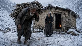 Life In Rural Afghanistan | 100-Year-Old Couple Fighting the Cold With Bread and Fire