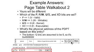 Paging - Page Table Entries - PML4E - Lab Example: Page Table Walkabout 2