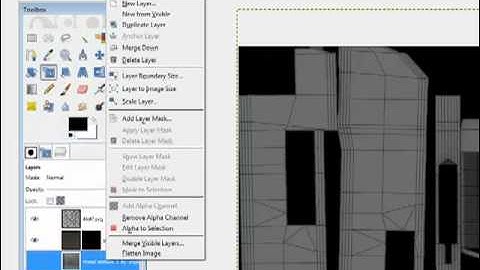 Blender-Gimp Weapon texturing