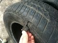 How to repair a flat tire with sidewall damage using the sectioning technic