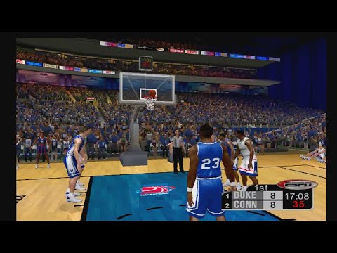 ESPN College Hoops 2K5 (Xbox) | UConn vs Duke | National Championship