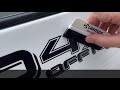 How to apply truck bed decals trd offroad 4x4 sticker installation