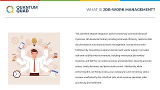 Job-Work – Subcontracting & Job-Work Management for Dynamics 365 Business Central
