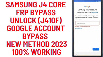 Samsung J4 Core FRP Bypass Unlock (J410f) Google Account Bypass 2023 New Method 100% Working