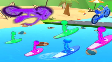 Shape shifting - Disco run All level Gameplay walkthrough Android, iOS - kids cartoon