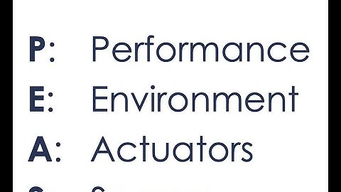 Performance Measures, Environment, Actuators and Sensors