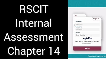 #rscit #chapter14 #internal #assessment #rkcl
