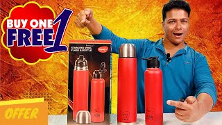 Top-Rated 1 Ltr Red Thermos Flask in India | Unboxing & Review + Exclusive Combo Offer | Pigeon by Soumens Tech 296 views 5 months ago 3 minutes, 31 seconds