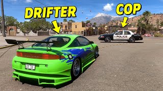 Drift Cars vs COPS!  Forza Horizon 5