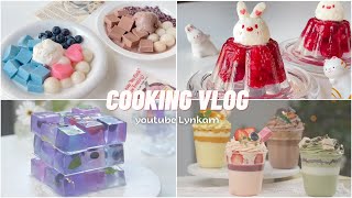 [DualSub] NO OVEN || Summer desserts - Galaxy fruit jelly, Panna cotta bowl, Mousse, Pomelo candy