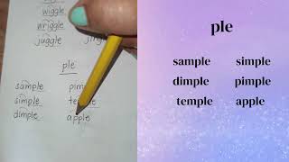 Reading 101 words with ple