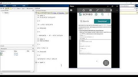 persamaan integral menggunakan matlab