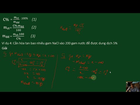 Video Nồng độ phần trăm của dung dịch | Nong do C% cua dung... - youtube
