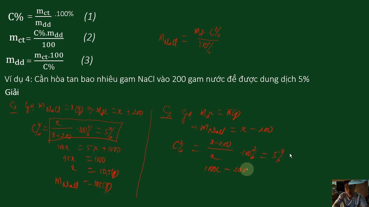 Nồng độ phần trăm của dung dịch | Nong do C% cua dung dung dich | Hóa học THCS 89