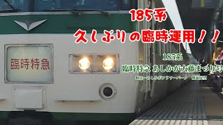 【185系 久しぶりの臨時運用！！】185系　臨時特急 あしかが大藤まつり号　桐生〜あしかがフラワーパーク　側面展望