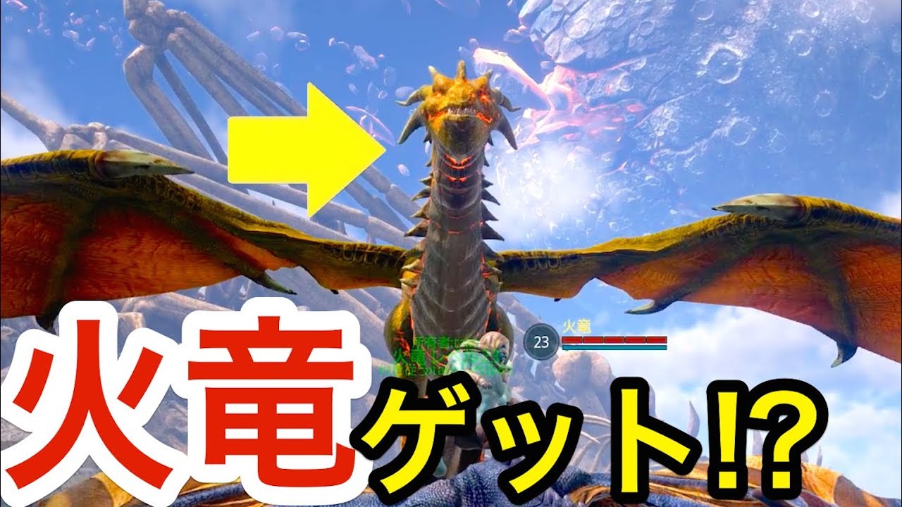 伝説級のボスドラゴンの火竜を捕獲達成！モンハン風リアルマイン 