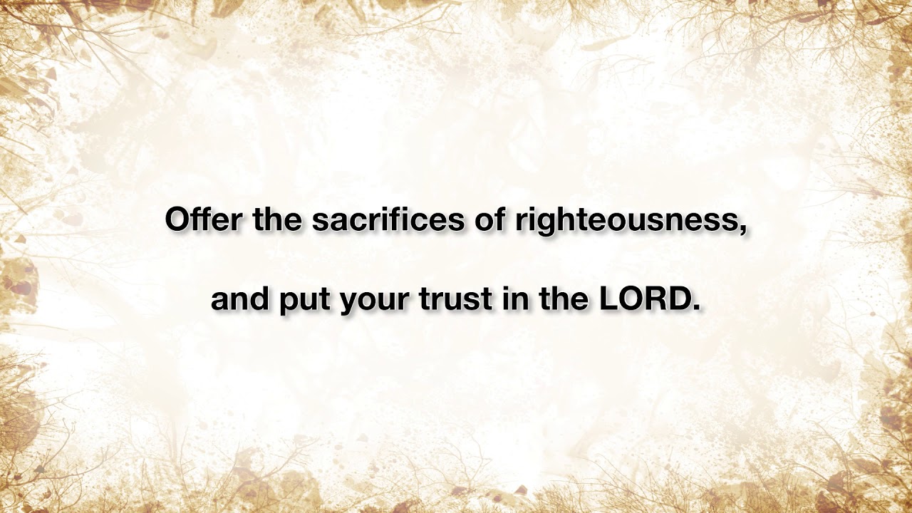 Psalm 4 Kjv Audio Bible Youtube