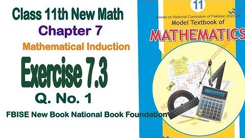 Exercise 7.3 class 11 NBF |Ex 7.3 class 11 NBF | National book foundation | Fbise Math