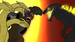 Zilla Vs King Gidorah , Part 3 Animation