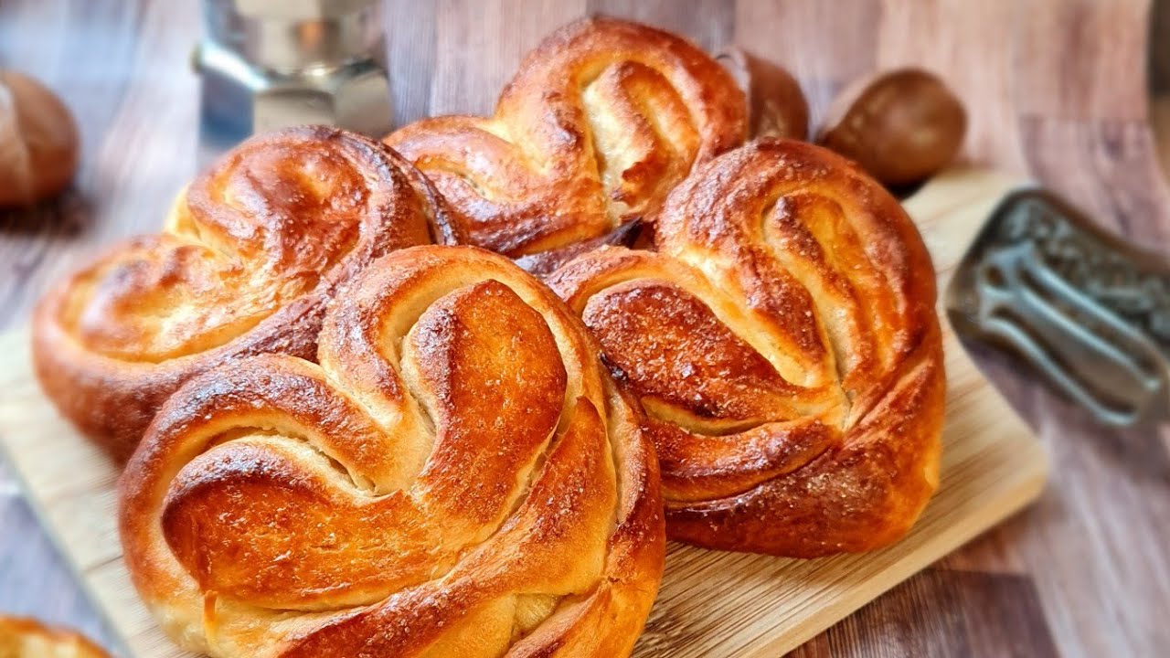 булочки сердечки / плюшки /московские плюшки в термомиксе /thermomix