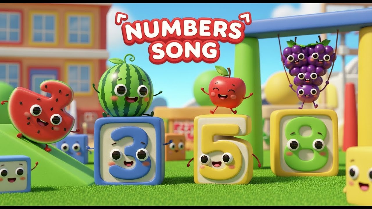Sensory Numbers Learning for Toddlers 🍓🍇 | Learn to Count 1–10 | SENSORY BABY DAYS