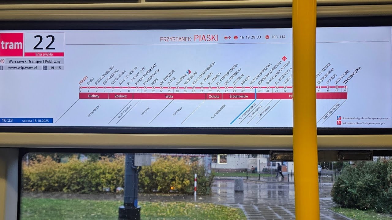 Warszawa linia 22 kier. Wiatraczna Pesa 120Na 