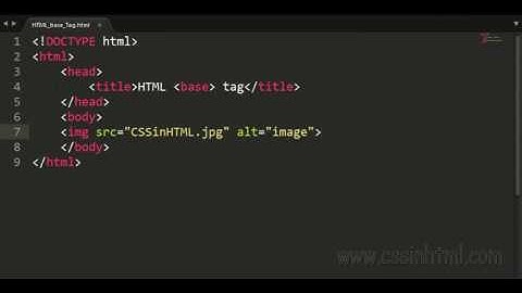 HTML base Tag