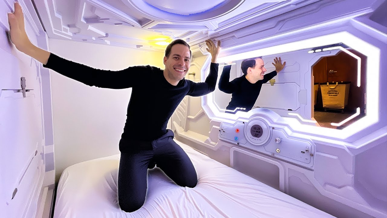 Overnight in the Best CAPSULE HOTEL in America