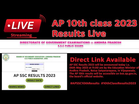 AP 10th class results 2023 | Released | https://www.bse.ap.gov.in/Resultsaprthrw/