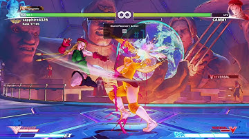 STREET FIGHTER V cammy v reversal punish with mika