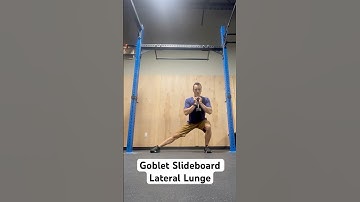 Goblet Slideboard Lateral Lunge