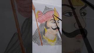 Shivaji Maharaj Drawing Shivaji drawing drawing Shivaji veershivaji short youtubeshorts