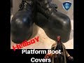DIY Platform boot covers for Hellboy cosplay