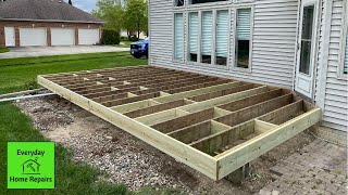 Rebuilding a Deck Part 2  - Securing and Leveling Framing Structure