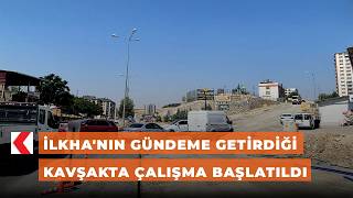 İlkhanın Gündeme Getirdiği Kavşakta Çalışma Başlatıldı